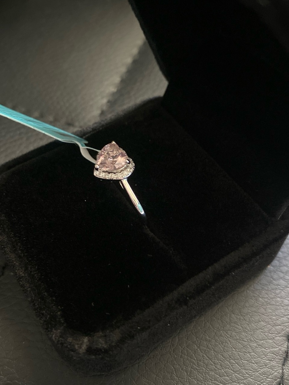 Heart Shaped Morganite Ring Size 7 - Picture 2 of 5